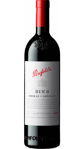 Bottle of Penfolds Bin 8 Cabernet Shiraz 2019 wine 750 ml