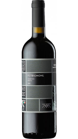 Bottle of Tre Monti Petrignone Romagna Riserva 2015 wine 750 ml