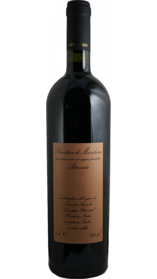 Bottle of Attanasio  Primitivo di Manduria 2015 wine 750 ml