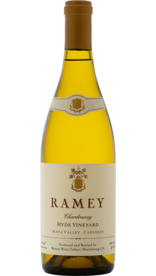 Bottle of Ramey Hyde Vineyard Chardonnay 2020 wine 750 ml