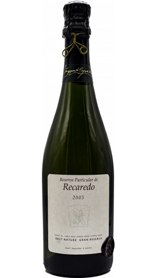 Bottle of Recaredo Cava Reserva Particular 2005 wine 750 ml