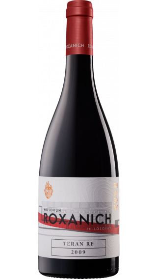 Bottle of Roxanich Teran Re 2009 wine 750 ml
