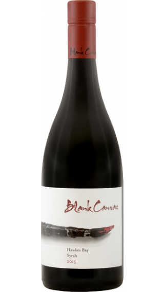 Bottle of Blank Canvas Syrah 2015 wine 750 ml