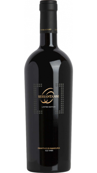 Bottle of San Marzano 60 Sessantanni Limited Edition Old Vines Primitivo di Manduria 2017 wine 750 ml