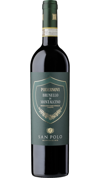 Bottle of San Polo Podernovi Brunello di Montalcino 2017 wine 750 ml