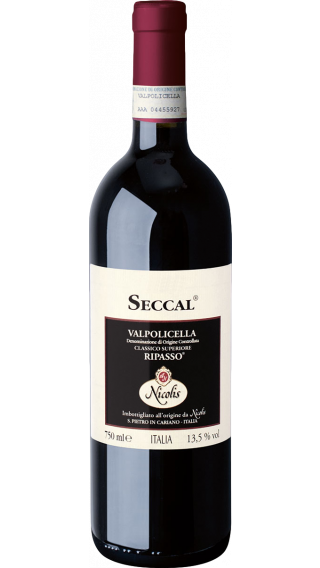 Bottle of Nicolis Seccal Valpolicella Ripasso 2015 wine 750 ml
