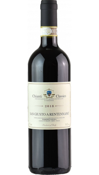 Bottle of San Giusto a Rentennano Chianti Classico 2018 wine 750 ml