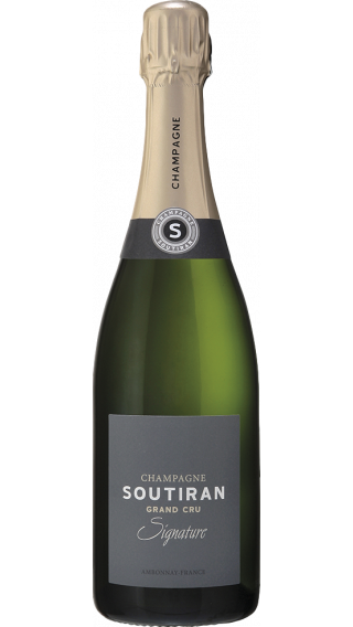 Bottle of Champagne Soutiran Signature Brut Grand Cru wine 750 ml