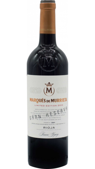 Bottle of Marques de Murrieta Rioja Gran Reserva Limited Edition 2010 wine 750 ml