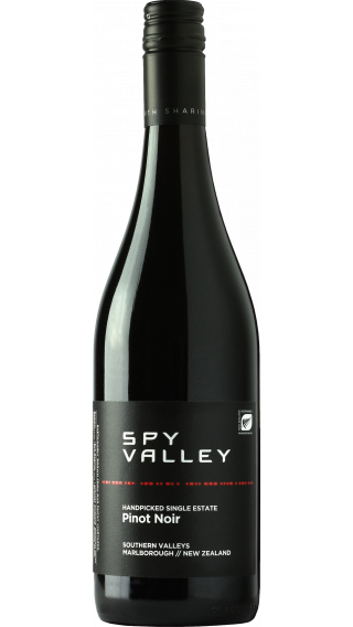 Bottle of Spy Valley Pinot Noir 2019 wine 750 ml