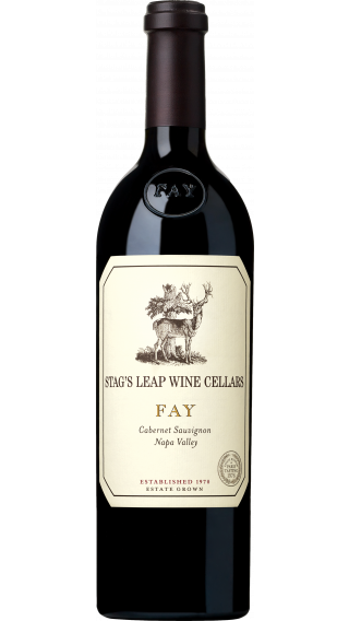 Bottle of Stag's Leap Wine Cellars Fay Cabernet Sauvignon 2015 wine 750 ml