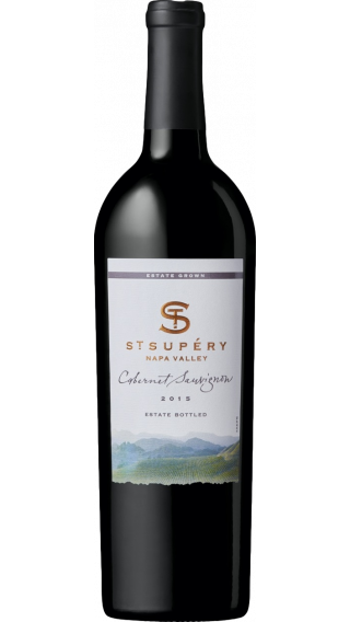 Bottle of St. Supery Cabernet Sauvignon 2015 wine 750 ml