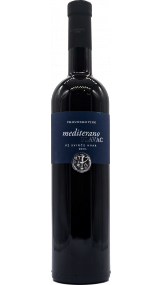 Bottle of Svirce Plavac Mediterano 2016 wine 750 ml
