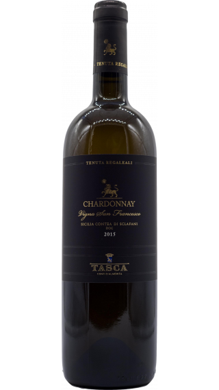 Bottle of Tasca d'Almerita Sicilia Tenuta Regaleali Chardonnay 2019 wine 750 ml