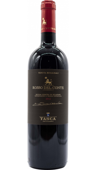 Bottle of Tasca d'Almerita Tenuta Regaleali Rosso Del Conte 2012 wine 750 ml