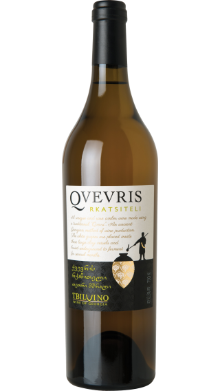 Bottle of Tbilvino Qvevris Rkatsiteli 2021 wine 750 ml