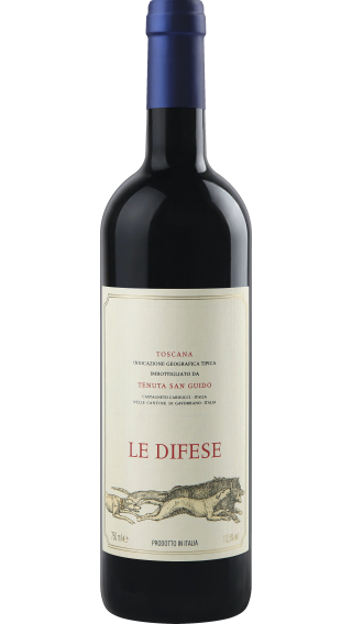 Bottle of Tenuta San Guido Le Difese 2021 wine 750 ml