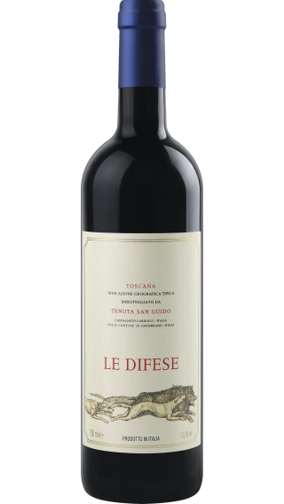 Bottle of Tenuta San Guido Le Difese 2022 wine 750 ml