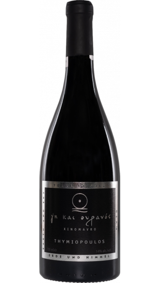 Bottle of Thymiopoulos Earth & Sky Xinomavro 2020 wine 750 ml