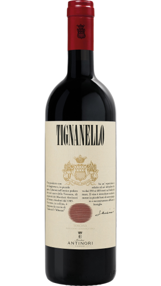 Bottle of Antinori Tignanello 2020 wine 750 ml