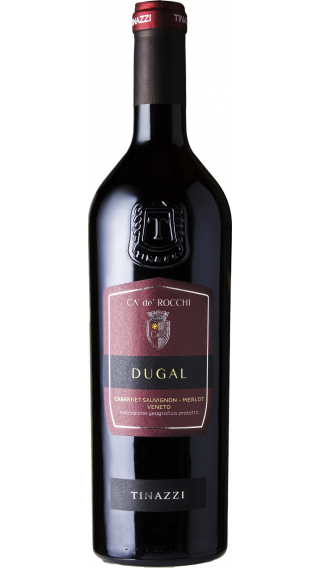 Bottle of Tinazzi Ca de Rocchi Dugal Cabernet Sauvignon Merlot 2018 wine 750 ml
