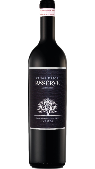 Bottle of Tselepos Driopi Reserve 2019 wine 750 ml