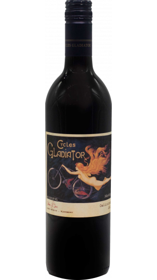 Bottle of Cycles Gladiator Merlot 2014 wine 750 ml