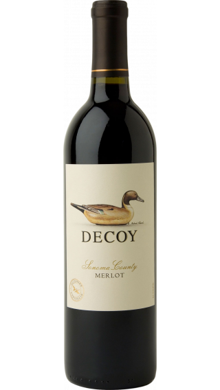 Bottle of Duckhorn Decoy Merlot 2018 wine 750 ml