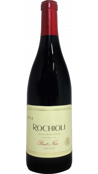 Bottle of Rochioli Estate Pinot Noir 2012 wine 750 ml
