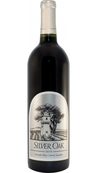 Bottle of Silver Oak Alexander Valley Cabernet Sauvignon 2010 wine 750 ml