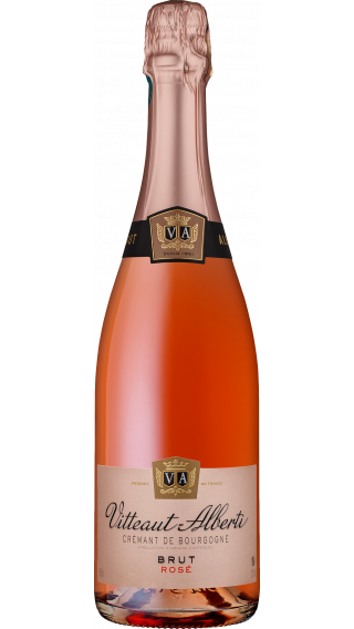 Bottle of Vitteaut-Alberti Cremant de Bourgogne Rose Brut wine 750 ml