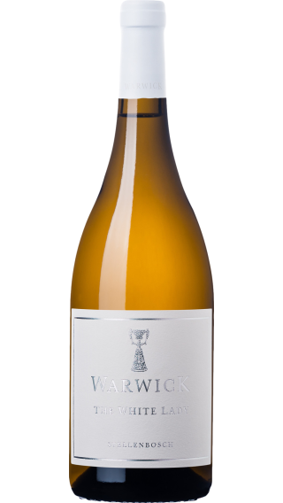 Bottle of Warwick The White Lady Chardonnay 2021 wine 750 ml