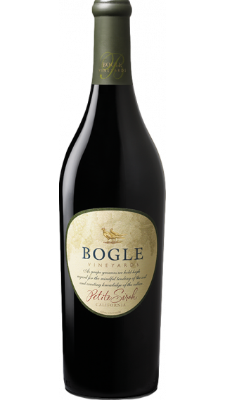 Bottle of Bogle Petite Sirah 2015 wine 750 ml