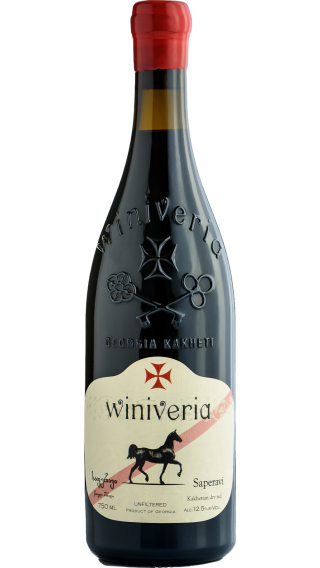 Bottle of Winiveria Saperavi 2020 wine 750 ml