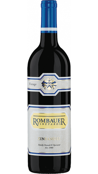 Bottle of Rombauer Vineyards Zinfandel 2015 wine 750 ml