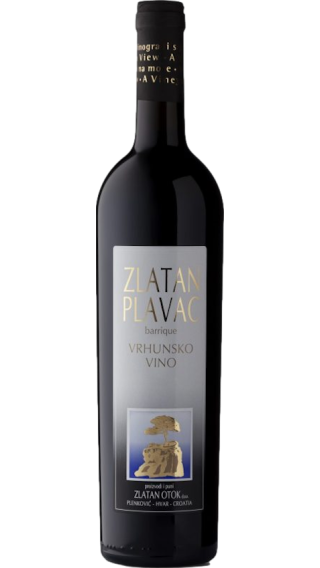 Bottle of Zlatan Otok Plavac Barrique 2018 wine 750 ml