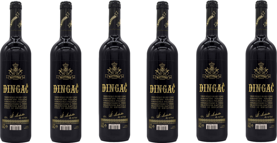 Matusko Dingac 2019 Balíček 6 Vín 6 x 0.75L lahví