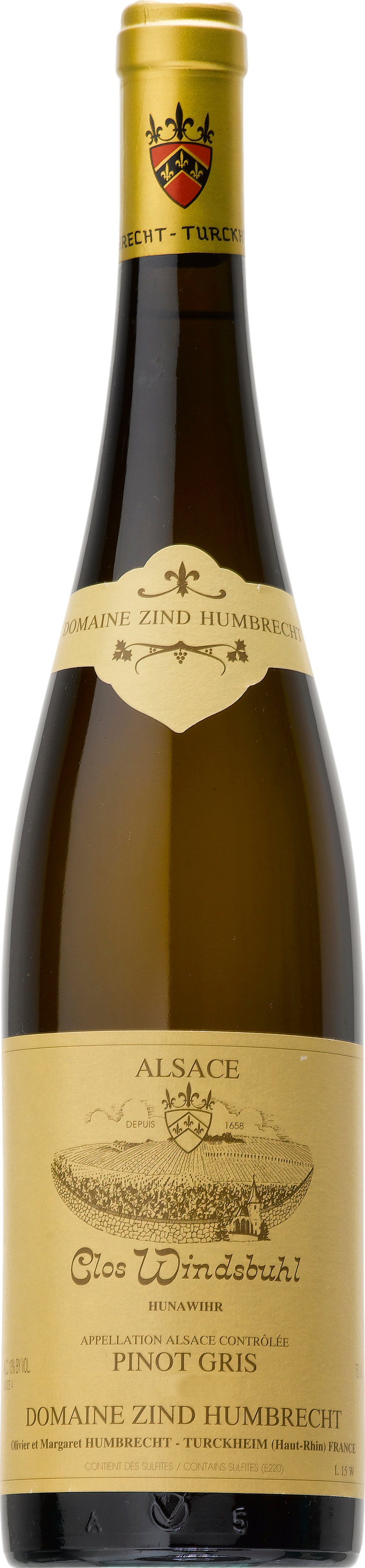 Domaine Zind-Humbrecht Pinot Gris Clos Windsbuhl 2015 Bílé 13.0% 0.75 l