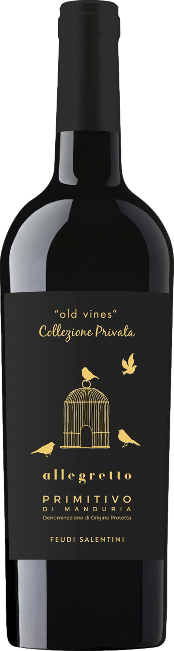 Feudi Salentini Allegretto Old Vines Primitivo di Manduria 2019 Červené 15.0% 0.75 l