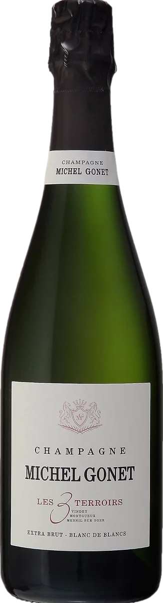 Champagne Michel Gonet Les 3 Terroirs Blanc de Blancs Grand Cru Extra Brut 2018 Šumivé 12.5% 0.75 l (holá láhev)