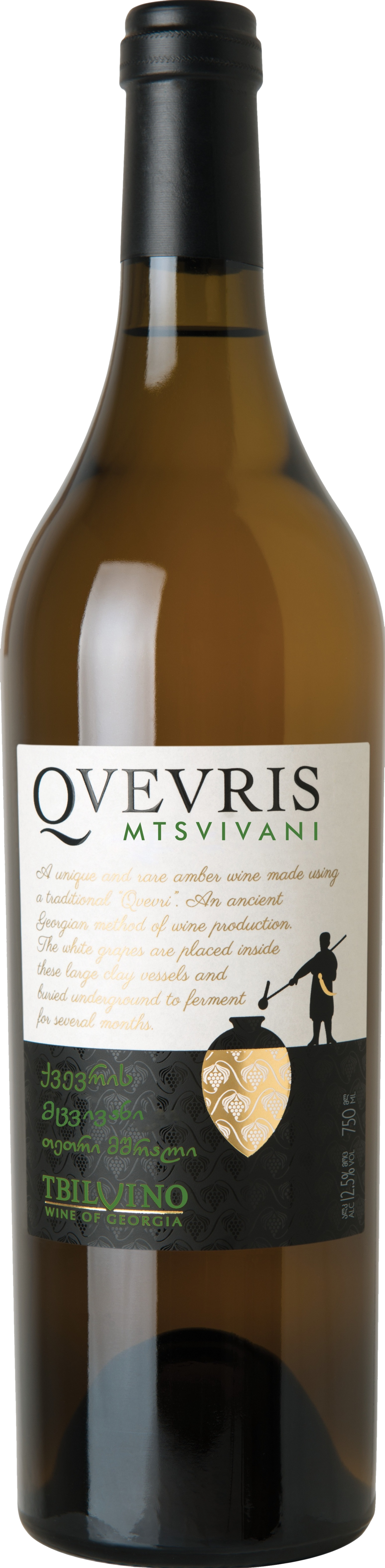 Tbilvino Qvevris Mtsvivani 2021 Bílé 13.0% 0.75 l (holá láhev)