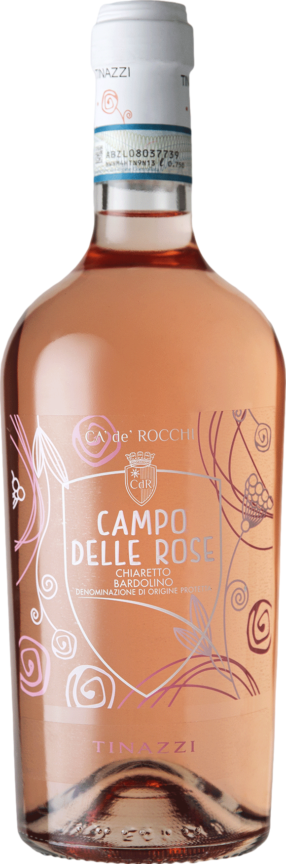 Tinazzi Campo delle Rose Bardolino Chiaretto 2022 Růžové 12.5% 0.75 l