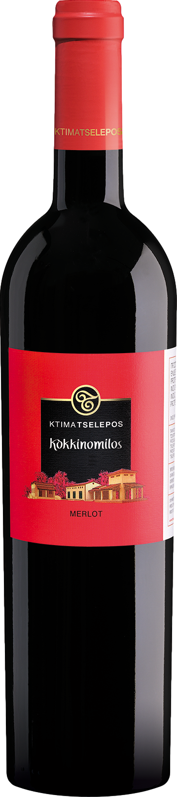 Tselepos Kokkinomilos Merlot 2019 Červené 15.0% 0.75 l (holá láhev)