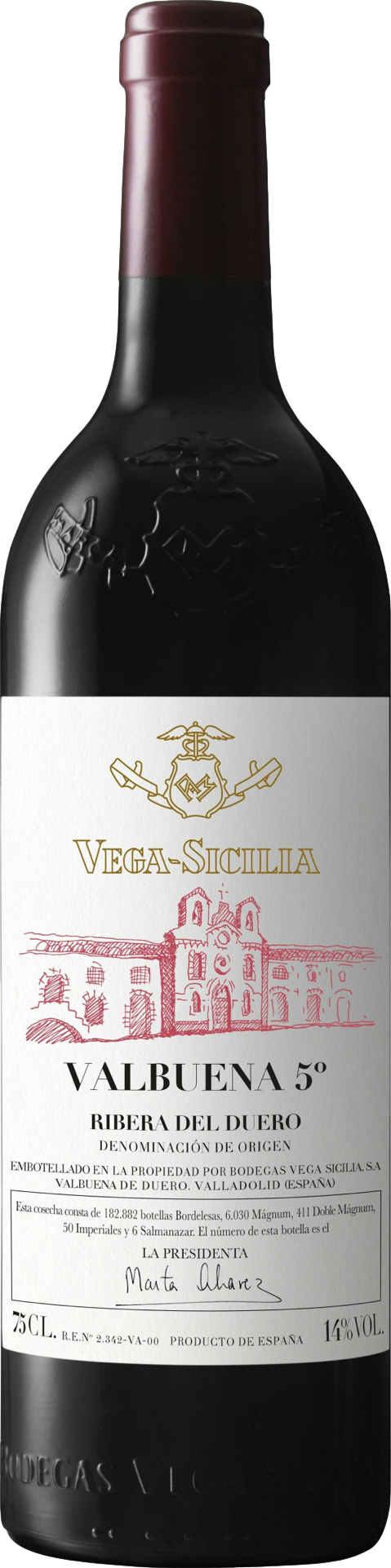Vega Sicilia Valbuena 5 2018 Červené 14.5% 0.75 l