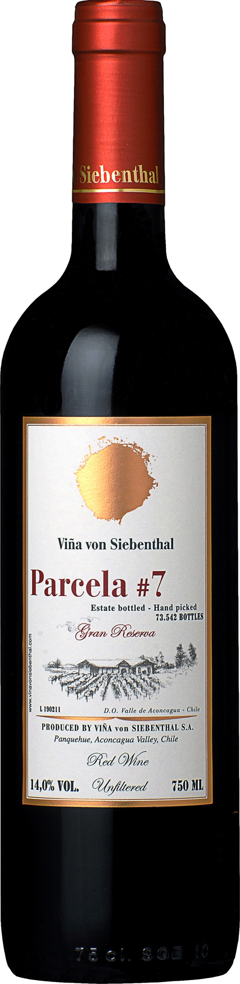 Vina von Siebenthal Parcela 7 2019 Červené 13.9% 0.75 l